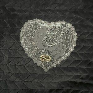 Crystal Trinket Candy Dish Heart Shaped